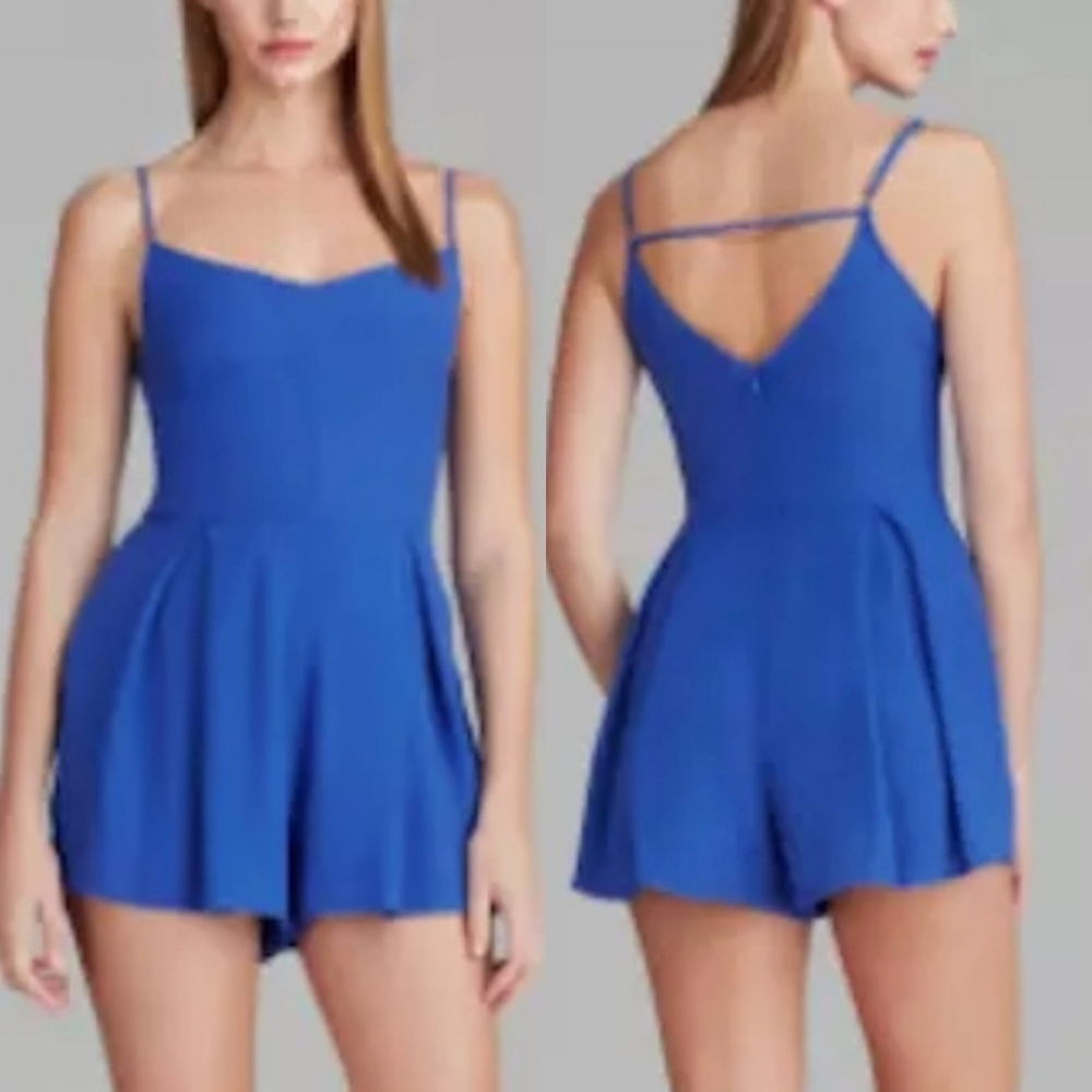 MINKPINK Cobalt Blue Cami Romper w/ Defect
